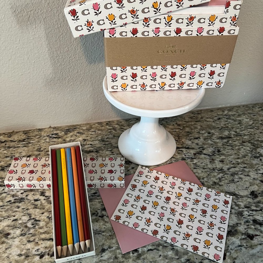 Coach Stationary Set